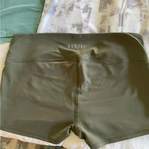 No Bull army green booty shorts
